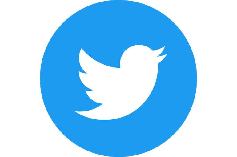 Twitter social icons - circle - blue